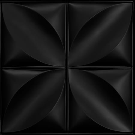 Ceilume Petal 2ft x 2ft Black Ceiling Tile V1-PETAL-22BKO